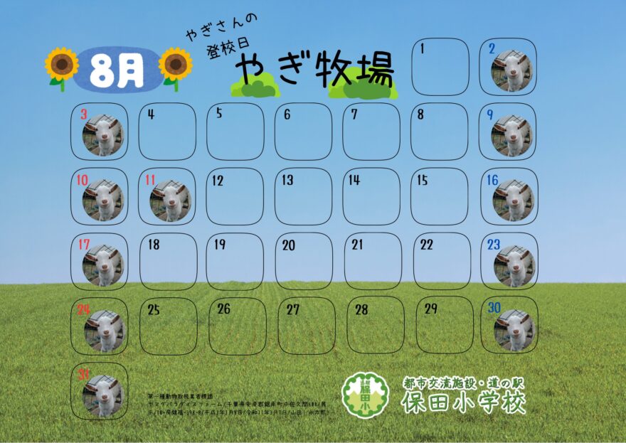 やぎさんの登校日(2025.08)